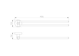 Вешалка для полотенец Wonzon & Woghand Easy WW-8131 хром